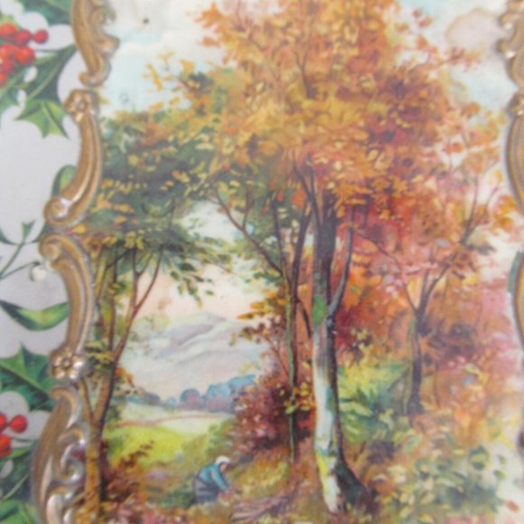 Victorian Celluloid Jewelry Box Silk Lined Vanity Box Jewelry Box White Birch - Picture 3 of 10